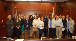Group photo of people from the Citizens Academy