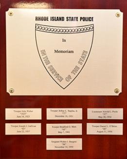 State Police Plaque