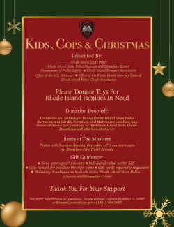 Kids Cops Christmass 2023 Flyer